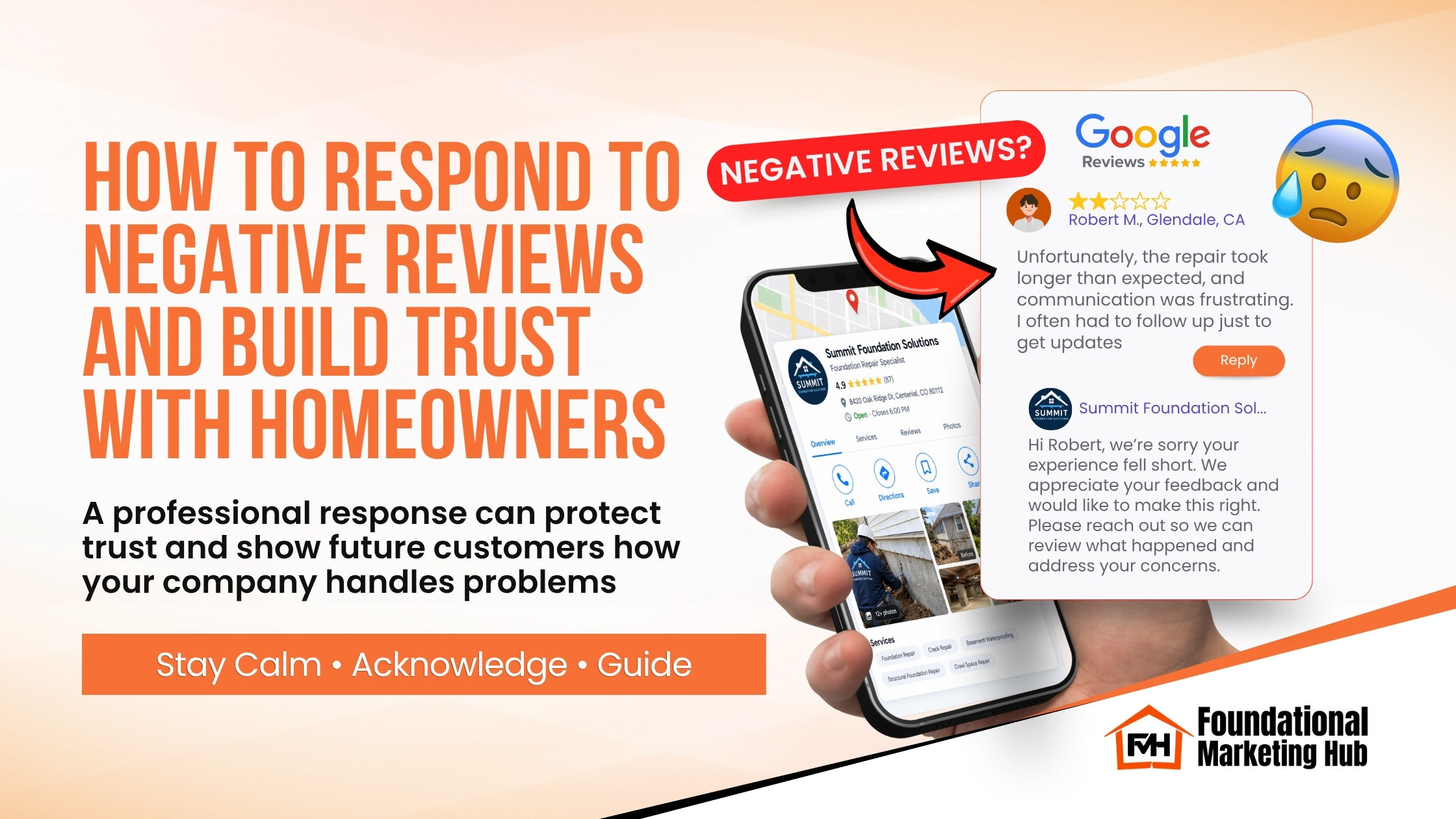 How to respond to negative Google reviews and build trust with homeowners